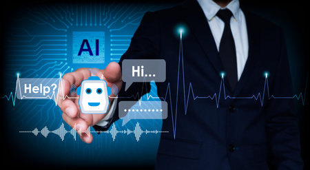 Artificial intelligence chatbots are used in computer mobile applications to rapidly respond to...