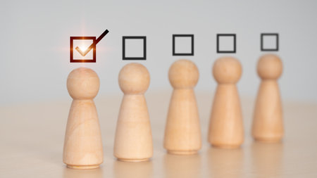 Compliance with regulations and the feasibility of the project. tick symbols. checkmark symbols. Do and don't, like and dislike, positive and negative signs, and symbols for approval and disapproval.の写真素材