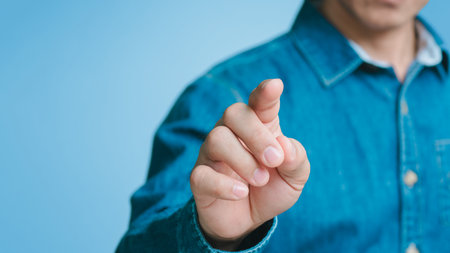 Using hands in various postures15の写真素材