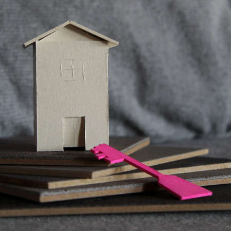 Buying and selling home for businessの写真素材