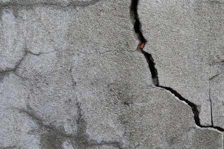 Crack in the wall - earthquake damage