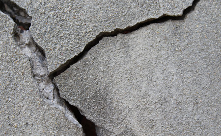 Crack in the wall - earthquake damage