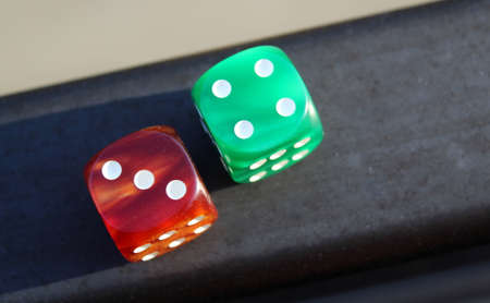 Play craps in the casino and get seven - winの写真素材