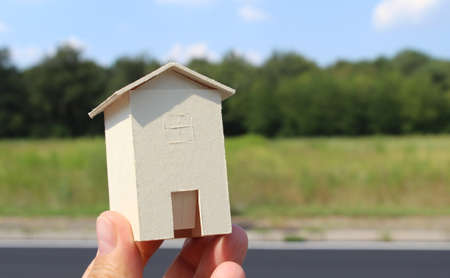Buying and selling home for businessの写真素材