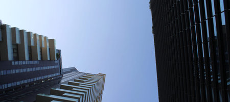 Skyscrapers in the city of Milan in Italy - Offices and Businessの写真素材