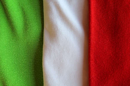 Italian flag - green, white and redの写真素材