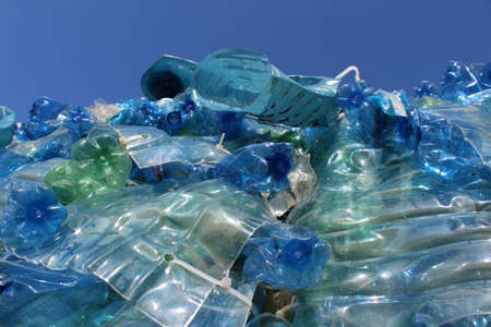 Abusive dump made from a mountain of plastic - rudenessの写真素材