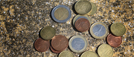 Stack of Euro cent coins - wealth