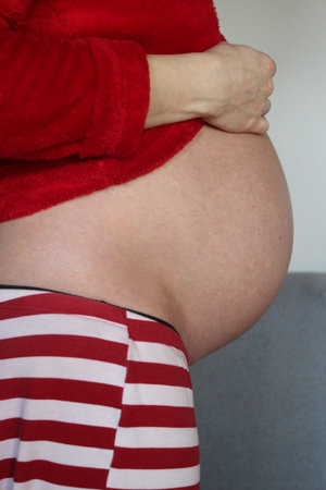 Pregnant woman expecting her beloved baby