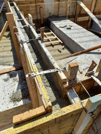 Work in progress on the construction site