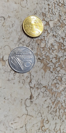 10 lire and 10 euro cents