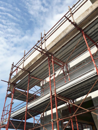 Work in progress on the construction site