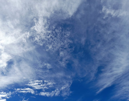 Sky and clouds on an autumn day
