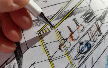 Architect who furnishes an apartment of one of his clients