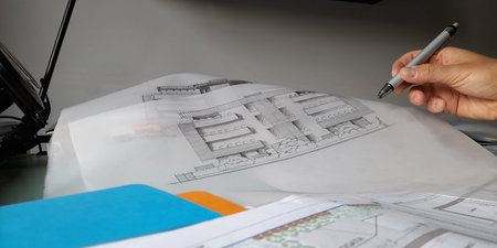 Architect who designs in his own office
