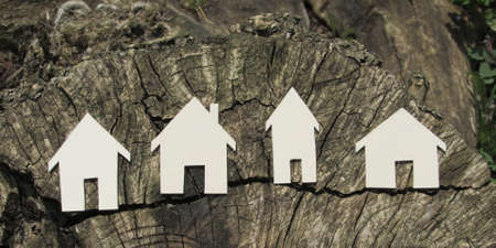 Buying and selling houses to do businessの写真素材