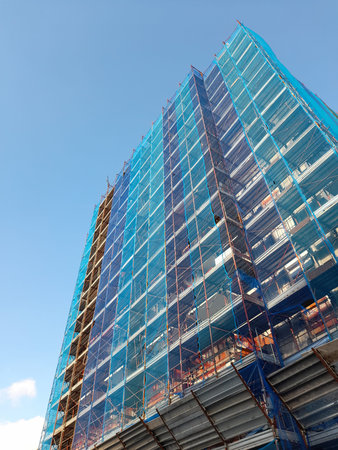 Work in progress on the construction site