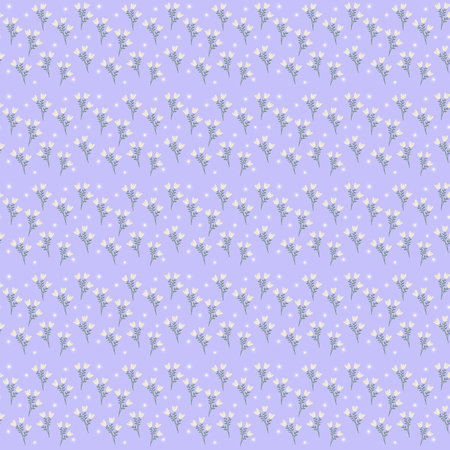 Seamless colorful hand drawn floral pattern.の写真素材