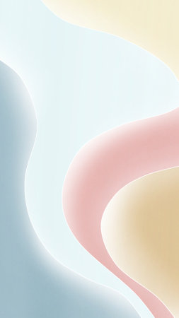 Blur background with pastel colors with wavy shapes, modern smooth gradient background colors.の写真素材