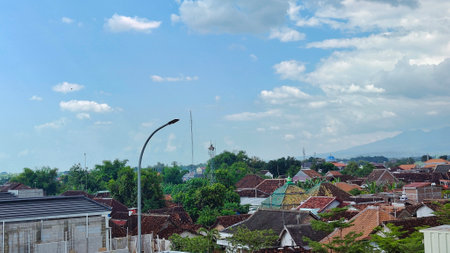 View of a small town during the dayの写真素材