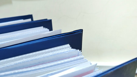 Searching for archives, Data storage management, budget and archive management. Office concepts.の写真素材