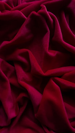 red cloth texture background, red cloth with soft textureの写真素材
