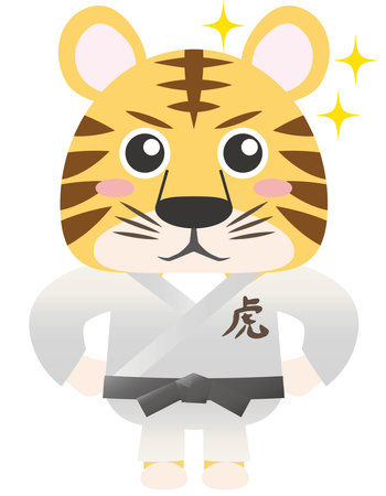 Sports, Glitter, Dodo, Karate, Judo, Aikido, Martial Arts, Toraのイラスト素材