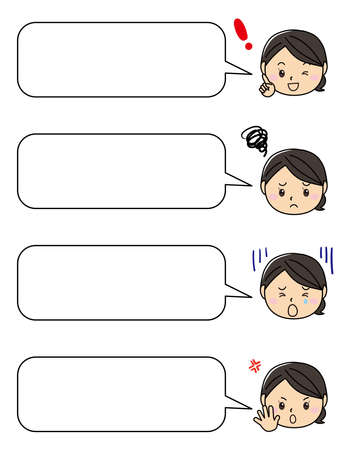 Women's Emotions and Emotionsのイラスト素材