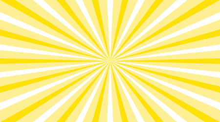 Background illustration of a yellow image that spreads radiallyのイラスト素材