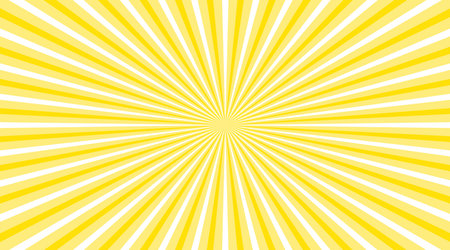 Background illustration of a yellow image that spreads radiallyのイラスト素材
