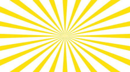 Background illustration of a yellow image that spreads radiallyのイラスト素材