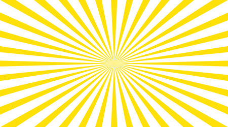 Background illustration of a yellow image that spreads radiallyのイラスト素材