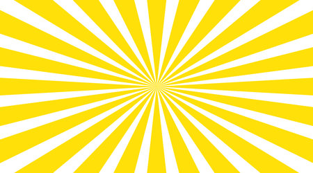 Background illustration of a yellow image that spreads radiallyのイラスト素材