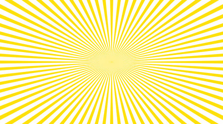 Background illustration of a yellow image that spreads radiallyのイラスト素材