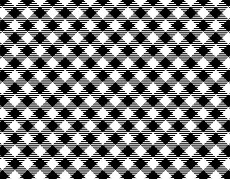 Monochrome gingham check that can be used as a background or wallpaper material