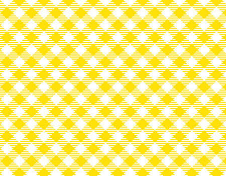 Yellow gingham check that can be used as a background or wallpaper materialのイラスト素材