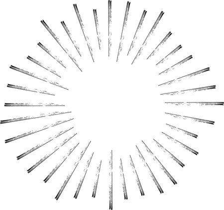 Faint hand-drawn concentrated linesのイラスト素材