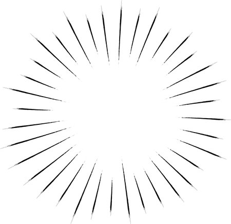Faint hand-drawn concentrated linesのイラスト素材
