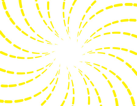 Yellow vertical background material wallpaper with swirling dashed linesのイラスト素材