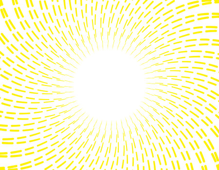 Yellow vertical background material wallpaper with swirling dashed linesのイラスト素材