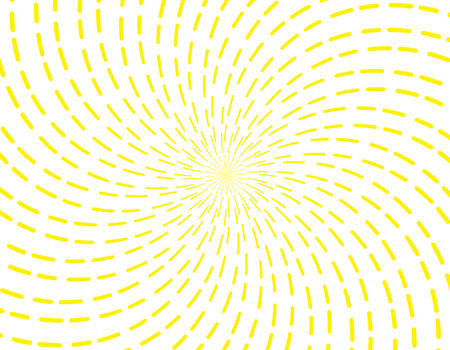 Yellow vertical background material wallpaper with swirling dashed linesのイラスト素材