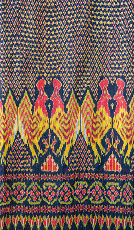 pattern of thai hand made fabricの写真素材