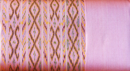 Thai silk ,The model produced by hand の写真素材