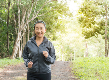 sports woman exercise at park