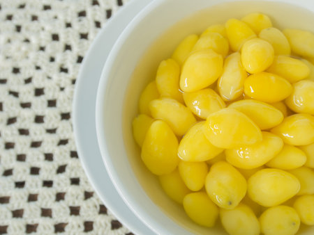 ginkgo nut Used to make dessertsの写真素材