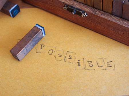 Presented the idea that all things are possible.の写真素材