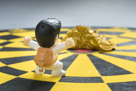 To overcome obstacles to find success as intended, business concepts.の写真素材