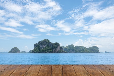 Landscape hong island view From Room ,Krabi,Thailandの写真素材