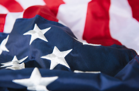 United States of America flag. Image of the usa flag  Memorial Day or 4th of July.