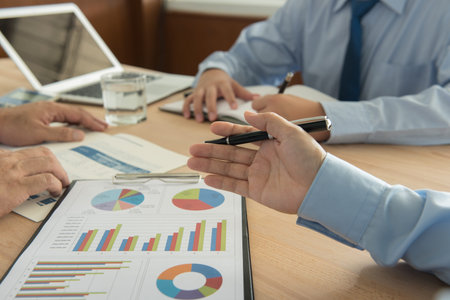 Fund Manager analyze business report to view the performance and return on investment results of the...